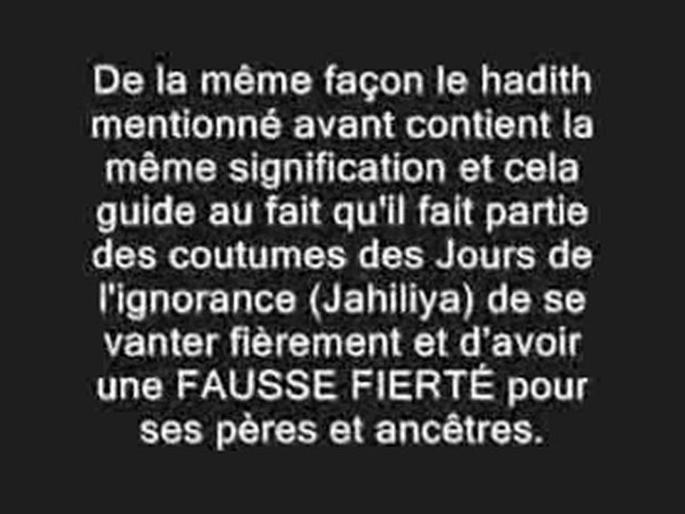 Les Maux du Nationalisme en Islam