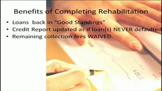 Student Loan Default  Student loan rehabilitation repayment