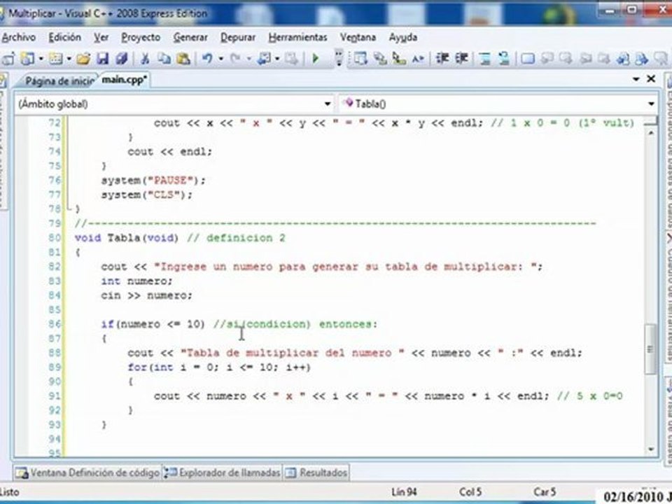 Multiplicar Cpp Part 4 de 5