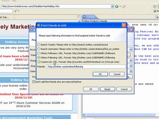 Twitter Training Factory - Twitter FriendAdder How