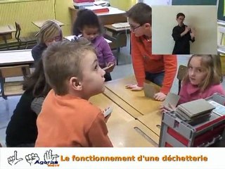 LSF - AGORA L'EMISSION 88 : SENSIBILISATION D'UNE CLASSE AU PROBLEME DES DECHETS