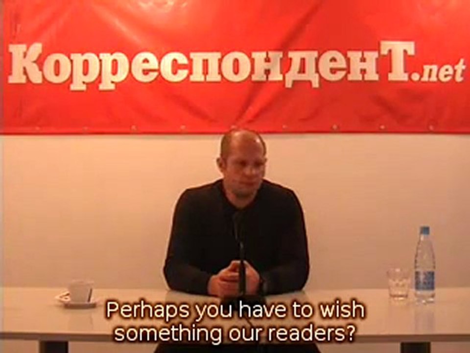 FEDOR Interview In Kiev pt 5