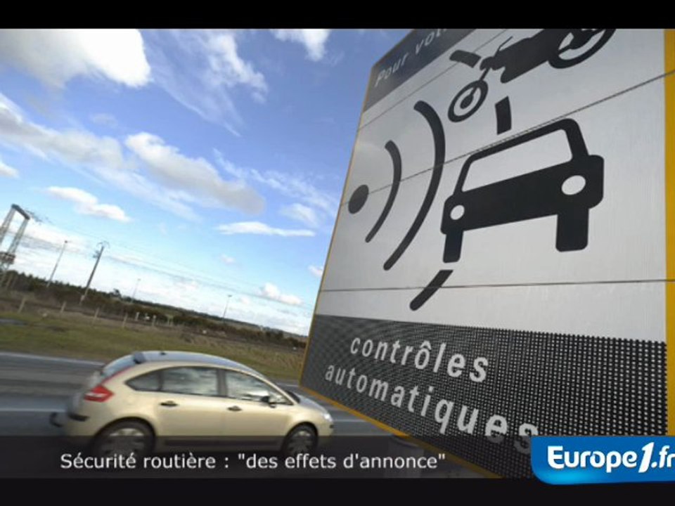 Radars : "des effets d'annonce"