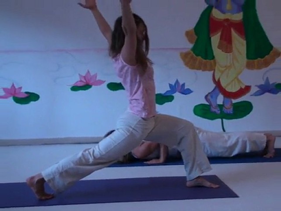 Advanced yoga sun salutation - surya namaskar