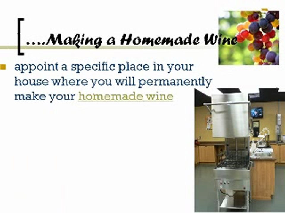 Making Homemade Wine