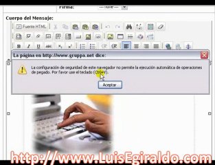 Autoresponder Formato Audio configuración 1/2