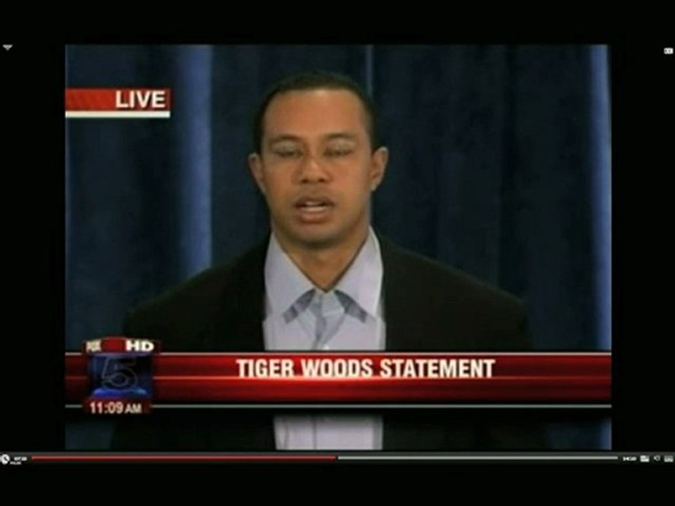 Tiger Woods Talks To The World
