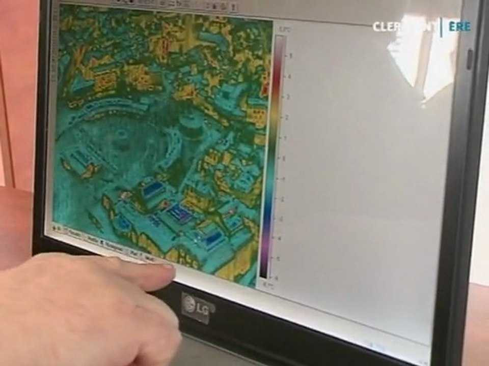 La carte thermique de Vichy