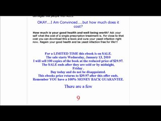 Yeast infection, 12 Hour Cure naturally.