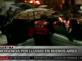 Emergencia por lluvias en Buenos Aires
