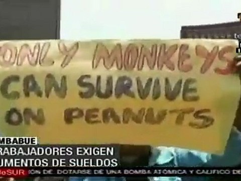 Trabajadores de Zimbabue exigen aumentos de sueldos