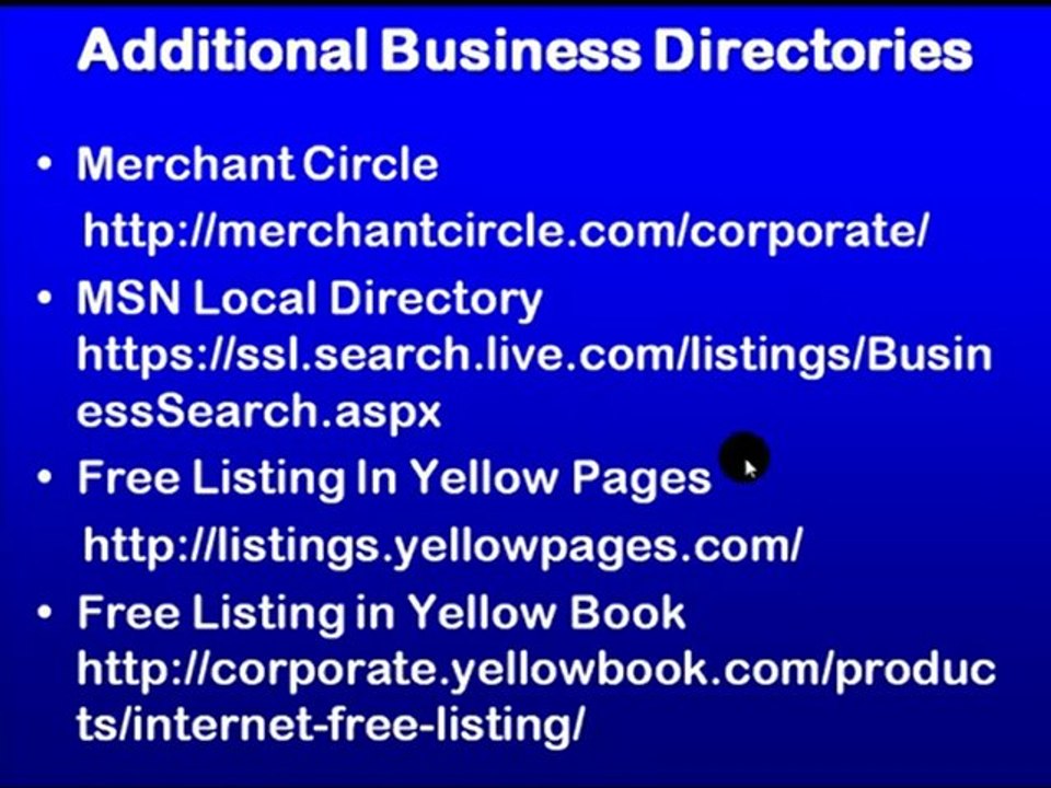 Other Business Directories You Should Be Listed In