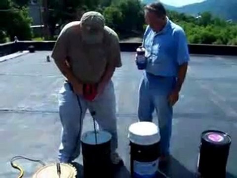 Mixing Of Liquid EPDM coatings