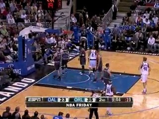 Jose Barea throws in a nice cross-over move on his way to an