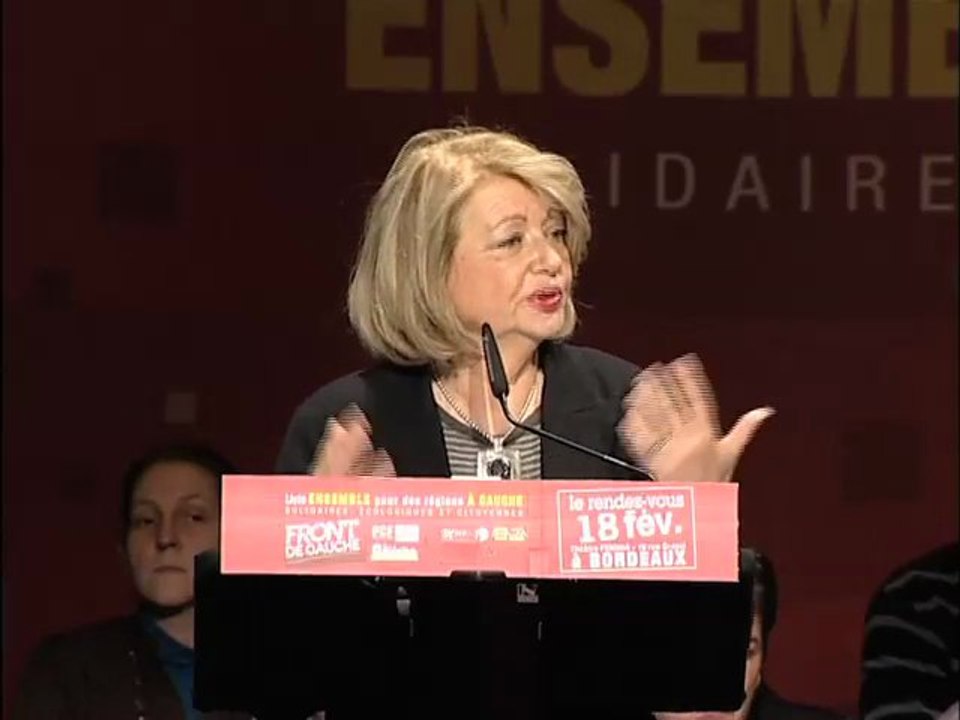 Simone Gaboriau, meeting 18/02 à Bordeaux