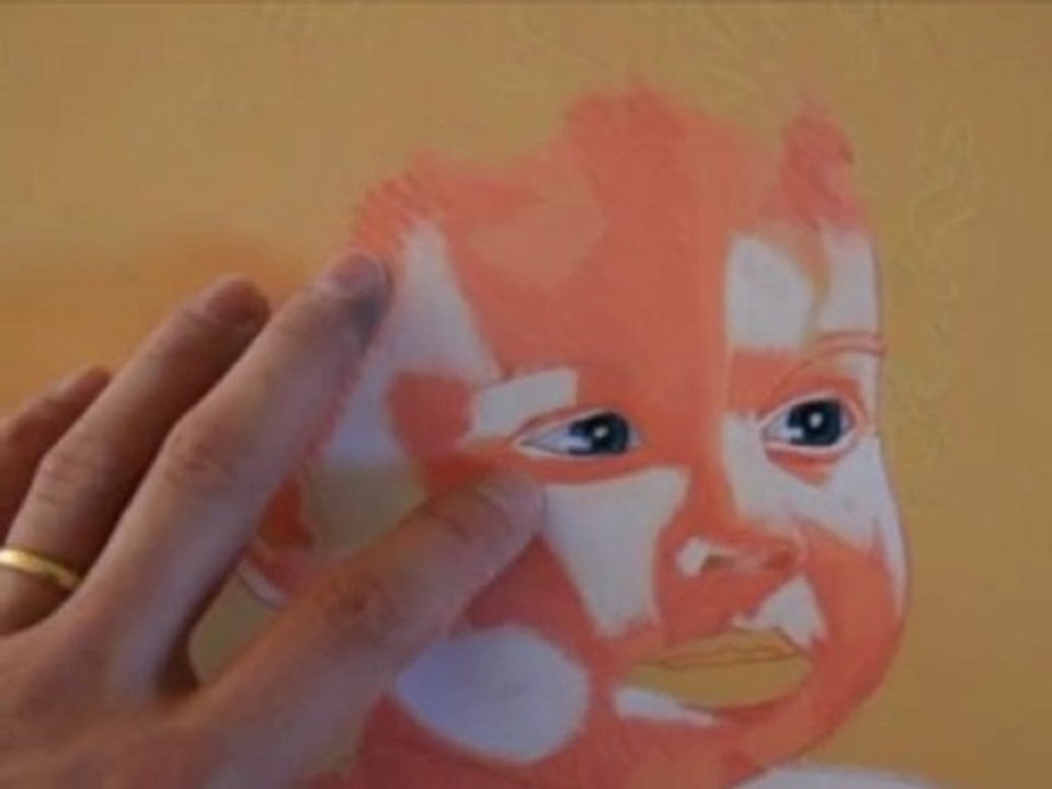 Portrait au pastel de MERLIN Pascal