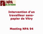 Intervention gréviste sans-papiers d'Ivry