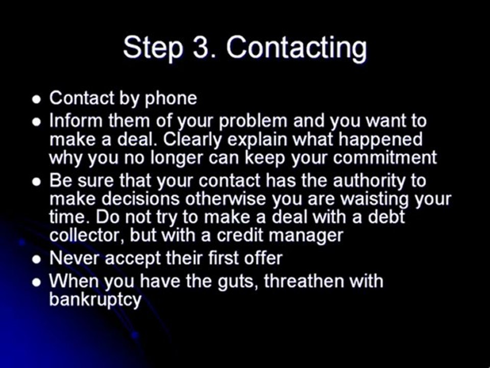 How to get a credit card settlement