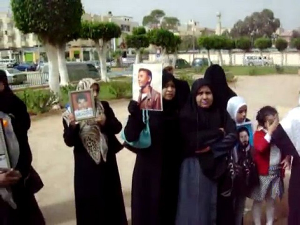 اعتصام اهالي ضحايا سجن بوسليم 20 / 2 / 2010