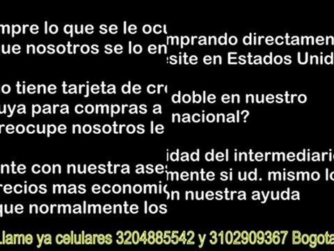 Compras en Amazon desde Bogota Colombia 3102909367