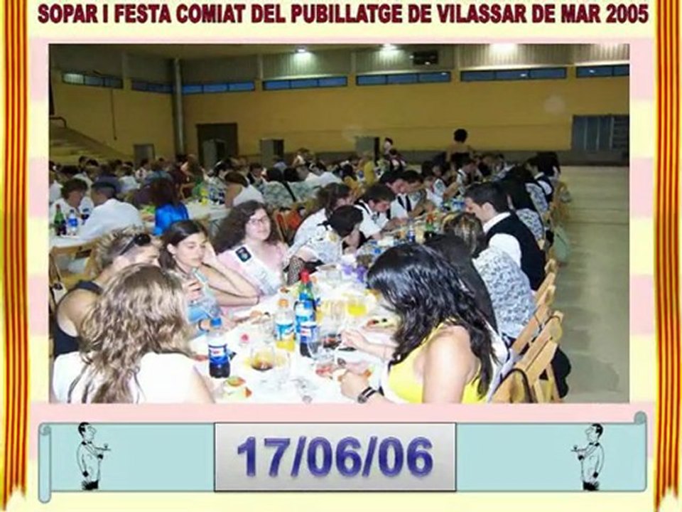 Sopar i Festa comiat del Pubillatge de Vilassar de Mar 2005