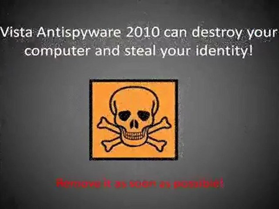 Remove Vista Antispyware 2010 EASILY - A Quick Vista Antispy