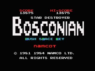 Bosconian (Namcot - 1981/ 1984) MSX