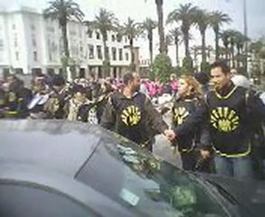 مظاهرة مجموعة المستقبل للأطر العليا المعطلة يوم 18فبراير2010