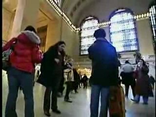 Flash Freeze Mob in New York City