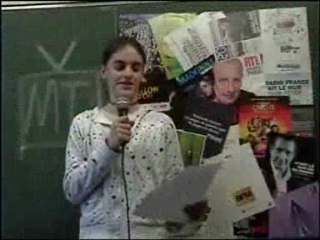Premier journal télévisé présenté par le Molières TV.