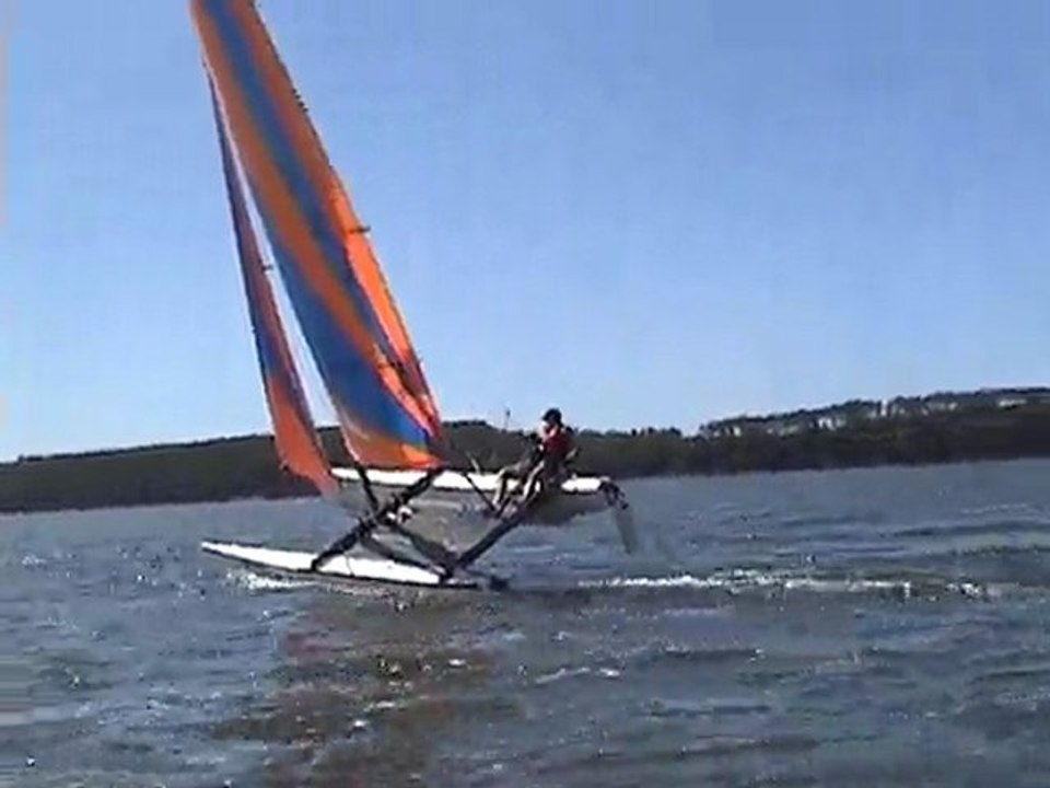 catamaran a Carcan sur le lac d hourtin, Hobie cat 18...