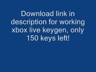 Xbox live keygen WORKS