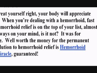 Fast Hemorrhoid Relief Tips