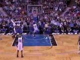LeBron James with a huge block on Dwight Howard during the f
