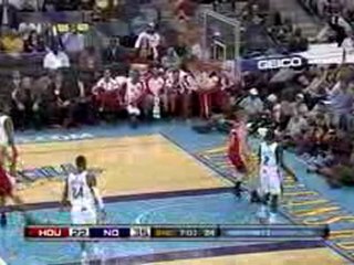 Chase Budinger gets an easy dunk off the error of David West