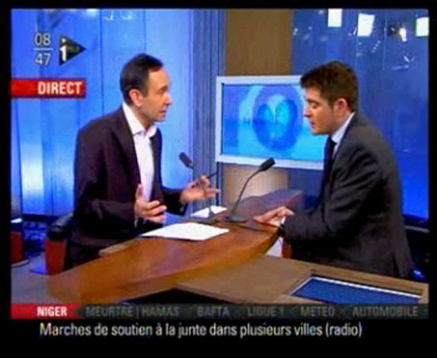 Benoist Apparu était "l'invité politique"de I-télé(22/02/10)