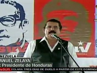 Zelaya: Venezuela ha dado ejemplo de libertad y de lucha