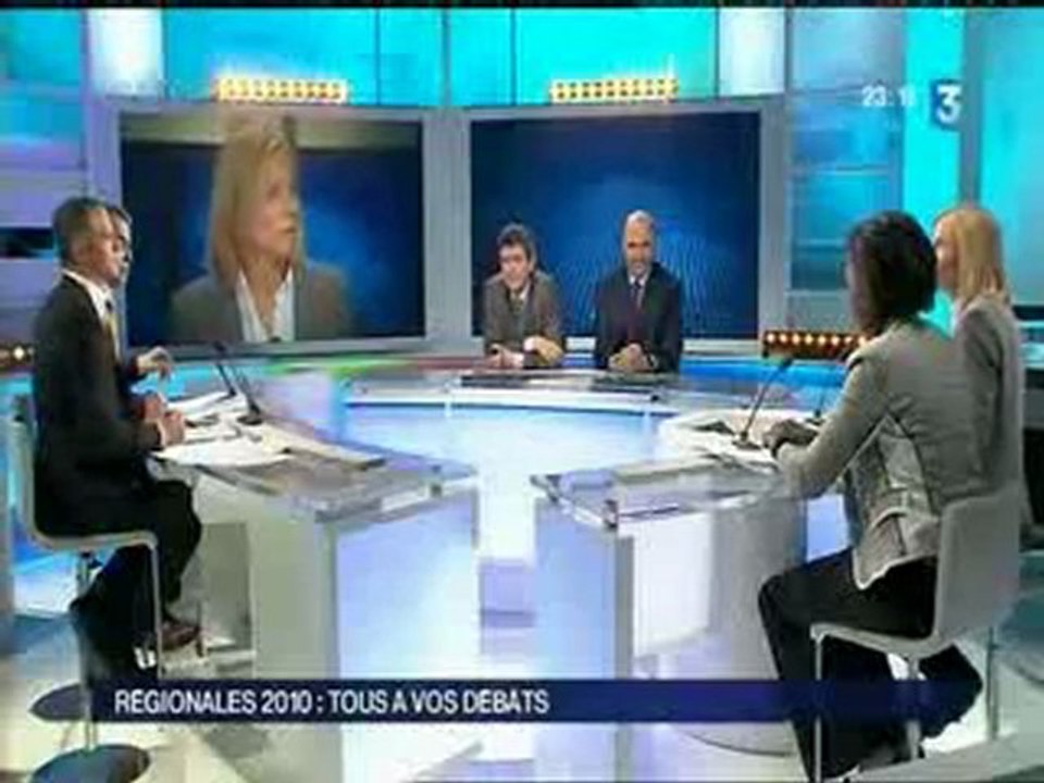 Débat Régionales 2010 de France 3 du 21.02.10 (5ème partie)