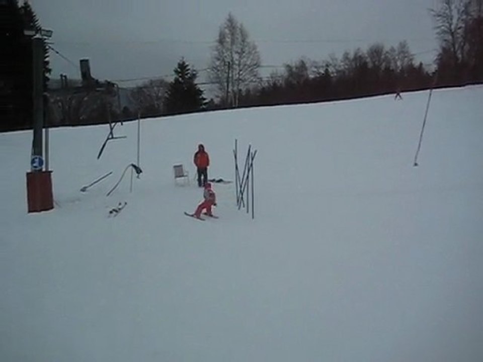 Premiére descente à ski tout seul
