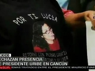 Rechazan presencia de Uribe en México