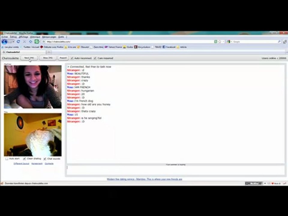 Le chien sur chatroulette