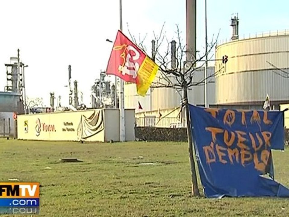 Les raffineries Total en grève