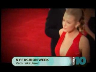 Penn talks Blake - NY Fashion Week