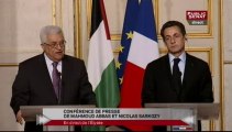 EVENEMENT,Conférence de presse de Nicolas Sarkozy et Mahmoud Abbas
