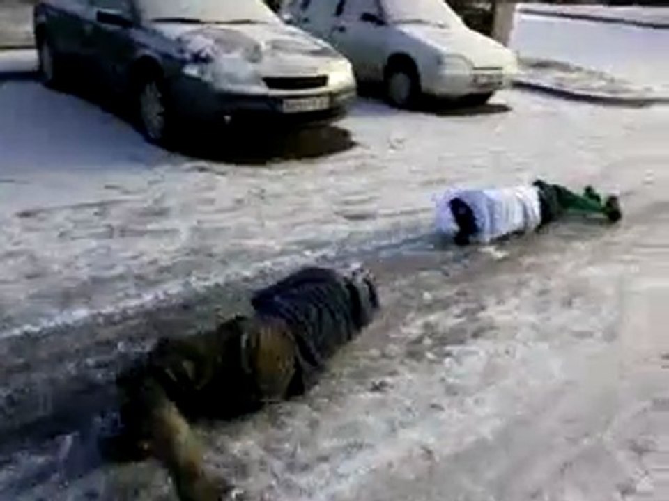 Galou et Flo RKO sur glace