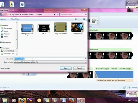 Home Business Tip Publishing your Windows Live Movie Maker