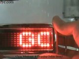 Programmable Scrolling LED Chorme Belt Buckle Red