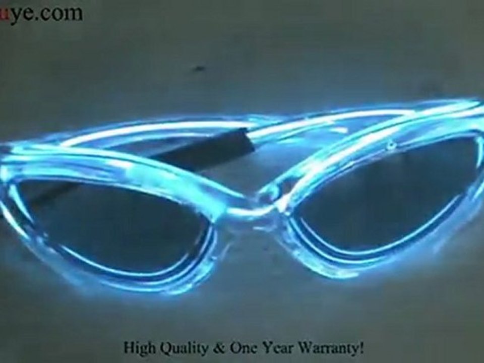 Purple LED Sunglasses Glasses Rave Light Glow Party Club