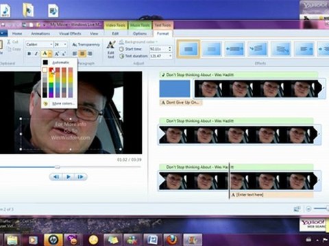 Home Business Tip Windows Live Movie Maker adding Captions