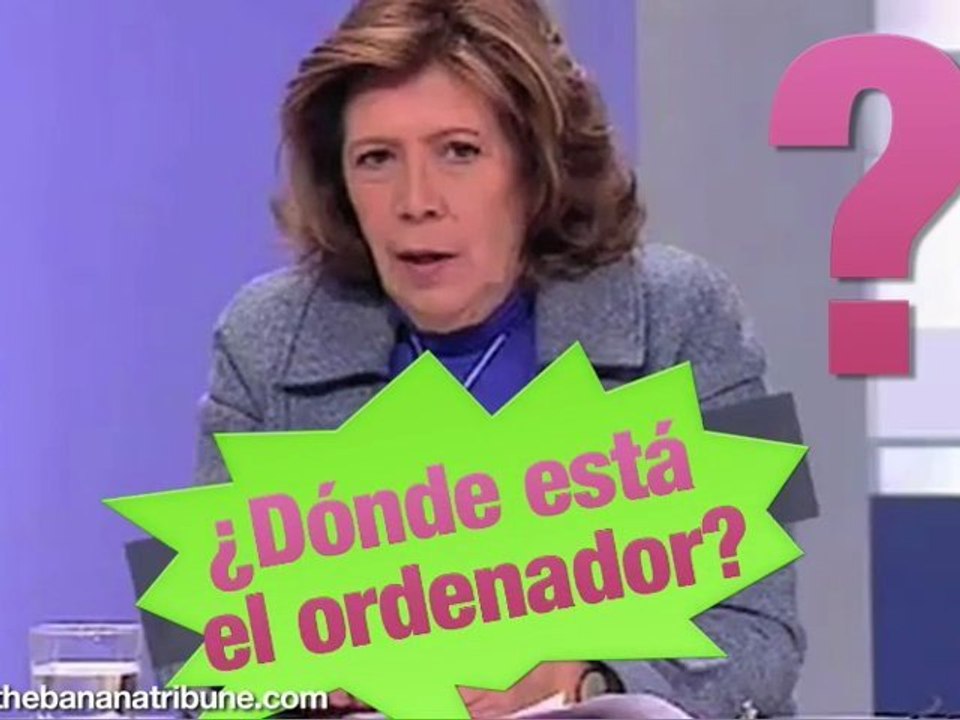 Curri Valenzuela se carga el ordenador